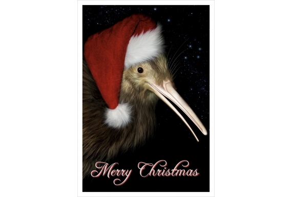 Christmas Kiwi (Merry Christmas): Card