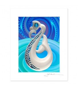 Te Manaia: 6x8 Matted Print