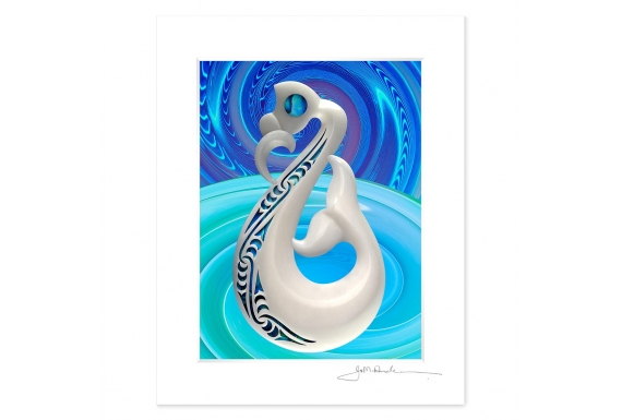 Te Manaia: 6x8 Matted Print