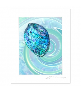 NZ Iconography, Paua Shell: 6x8 Matted Print