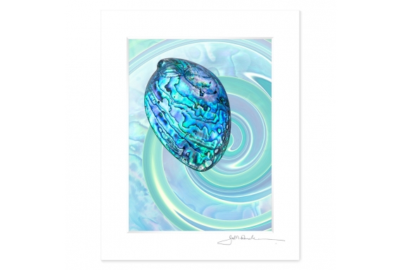 NZ Iconography, Paua Shell: 6x8 Matted Print