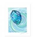 NZ Iconography, Paua Shell: 6x8 Matted Print