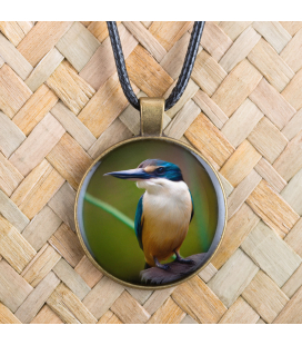 Sacred Kingfisher: Pendant 